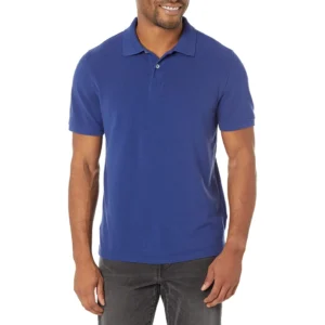 Amazon Essentials Men's Slim-Fit Cotton Pique Polo Shirt, Navy