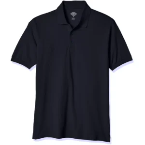 Dickies Men's Big Short-Sleeve Pique Polo Shirt, Dark Navy