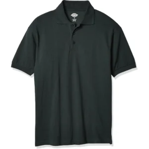 Dickies Men's Big Short-Sleeve Pique Polo Shirt, Hunter Green