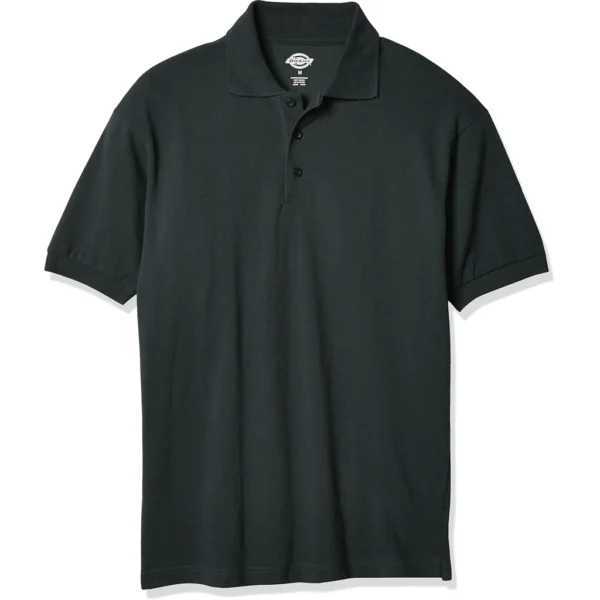 Dickies Men's Big Short-Sleeve Pique Polo Shirt, Hunter Green