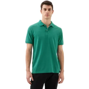 GAP Men's Stretch Pique Polo Shirt, Jade Stone