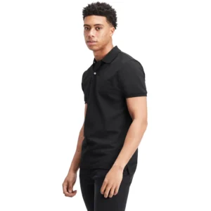 GAP Men's Stretch Pique Polo Shirt, True Black