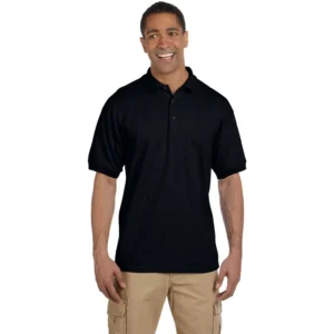 Gildan Ultra Cotton 6.5 oz. Pique Polo (G380), Black