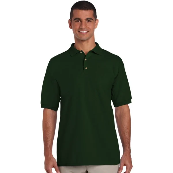 Gildan Ultra Cotton 6.5 oz. Pique Polo (G380), Forest Green