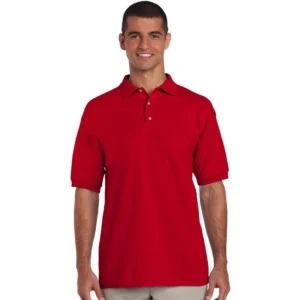 Gildan Ultra Cotton 6.5 oz. Pique Polo (G380), Red