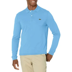 Lacoste Men's Classic Long Sleeve Pique Polo Shirt, Argentine