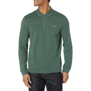 Lacoste Men's Classic Long Sleeve Pique Polo Shirt, Jardin