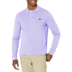 Lacoste Men's Classic Long Sleeve Pique Polo Shirt, Neva