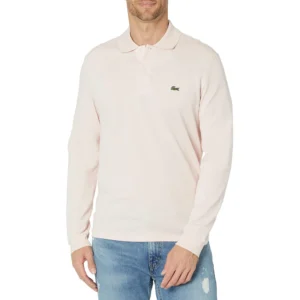 Lacoste Men's Classic Long Sleeve Pique Polo Shirt, Nidus