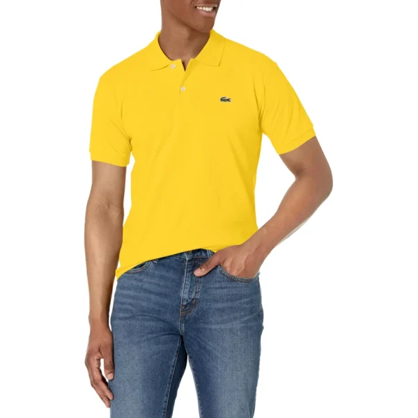 Lacoste Men's Classic Short Sleeve Piqué L.12.12 Polo Shirt, Daffodil Yellow