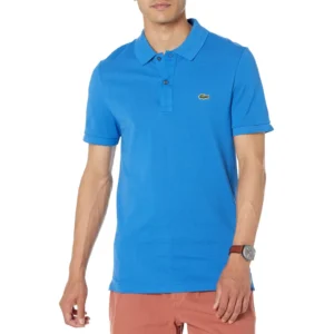 Lacoste Men's Legacy Classic Pique Slim Fit Short Sleeve Polo Shirt, Kingdom