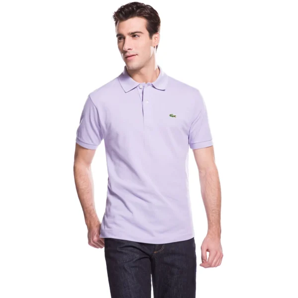 Lacoste Men's Legacy Short Sleeve L.12.12 Pique Polo Shirt, Antirrhinum