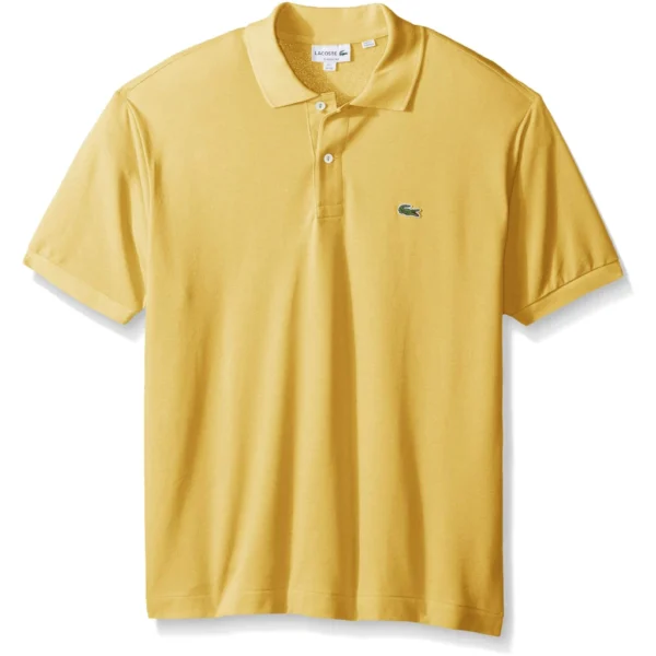 Lacoste Men's Legacy Short Sleeve L.12.12 Pique Polo Shirt, Banana Yellow