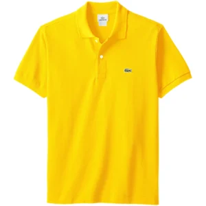 Lacoste Men's Legacy Short Sleeve L.12.12 Pique Polo Shirt, Forsynthia Yellow