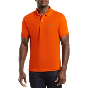 Lacoste Men's Legacy Short Sleeve L.12.12 Pique Polo Shirt, Gladiolus