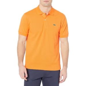 Lacoste Men's Legacy Short Sleeve L.12.12 Pique Polo Shirt, Lantern Orange