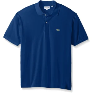 Lacoste Men's Legacy Short Sleeve L.12.12 Pique Polo Shirt, Marine Blue