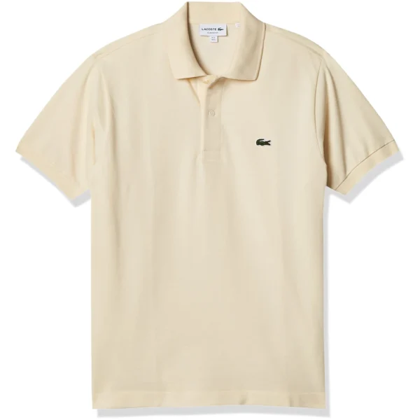 Lacoste Men's Legacy Short Sleeve L.12.12 Pique Polo Shirt, Natural Beige