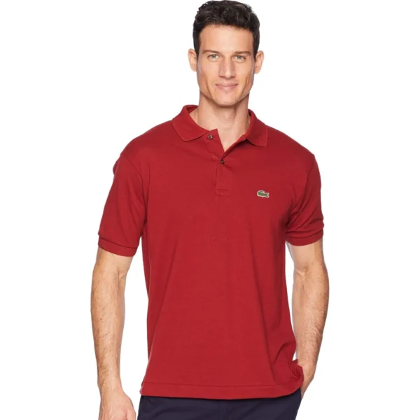 Lacoste Men's Legacy Short Sleeve L.12.12 Pique Polo Shirt, Passion