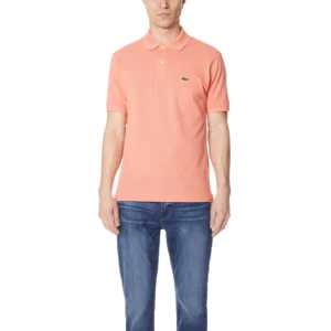 Lacoste Men's Legacy Short Sleeve L.12.12 Pique Polo Shirt, Peach