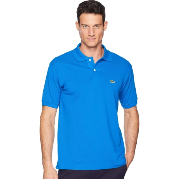 Lacoste Men's Legacy Short Sleeve L.12.12 Pique Polo Shirt, Posieden Blue