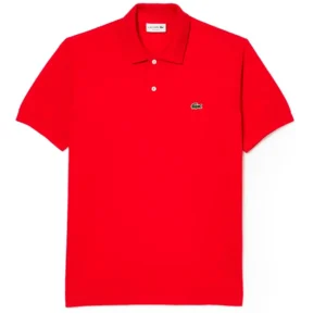 Lacoste Men's Legacy Short Sleeve L.12.12 Pique Polo Shirt, Red