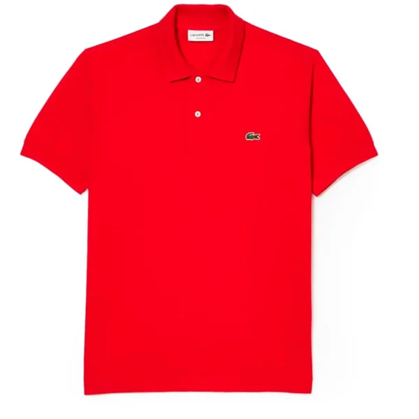 Lacoste Men's Legacy Short Sleeve L.12.12 Pique Polo Shirt, Red