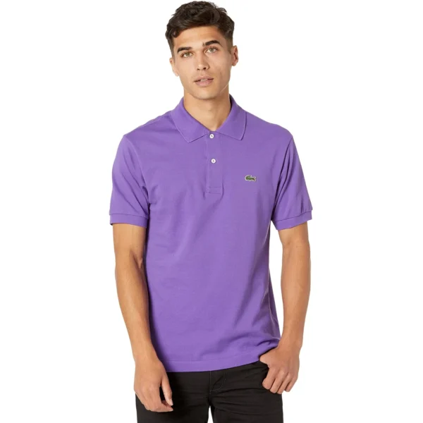 Lacoste Men's Legacy Short Sleeve L.12.12 Pique Polo Shirt, Regal Purple