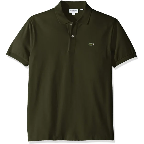 Lacoste Men's Legacy Short Sleeve L.12.12 Pique Polo Shirt, Spruce Green