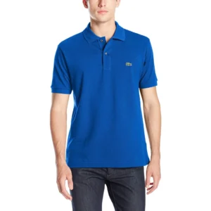 Lacoste Men's Legacy Short Sleeve L.12.12 Pique Polo Shirt, Steamship Blue