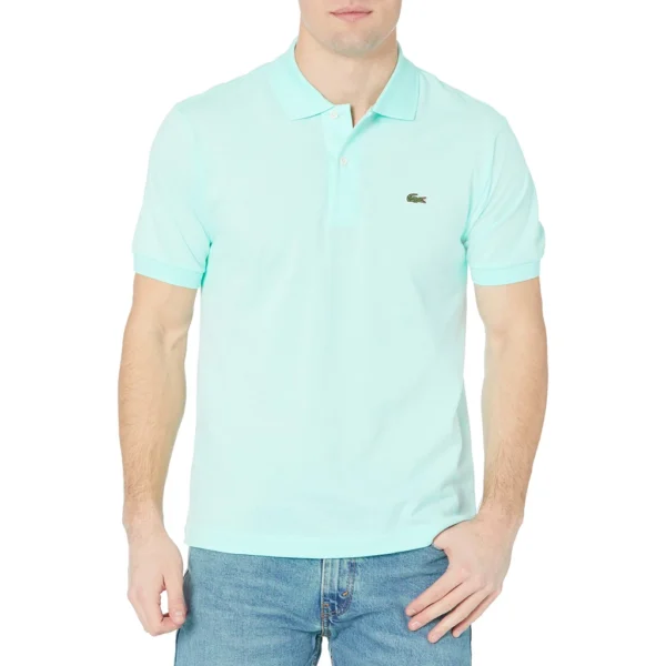 Lacoste Men's Legacy Short Sleeve L.12.12 Pique Polo Shirt, Syringa Mint