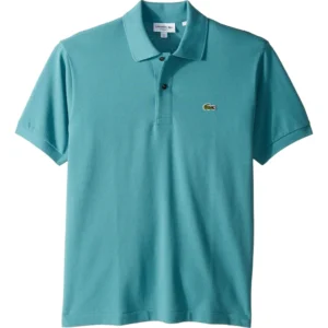 Lacoste Men's Legacy Short Sleeve L.12.12 Pique Polo Shirt, Tidal Wave Blue