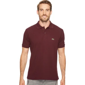 Lacoste Men's Legacy Short Sleeve L.12.12 Pique Polo Shirt, Vendange