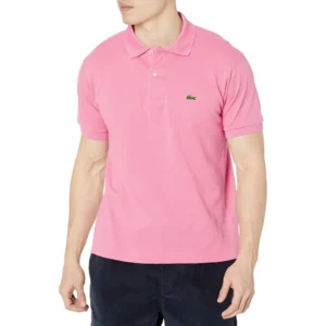 Lacoste Men's Pique L.12.12 Original Fit Polo Shirt-Past Season, Reseda Pink