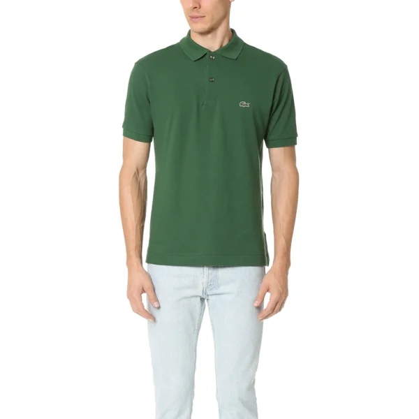 Lacoste Men's Short Sleeve L.12.12 Pique Polo Shirt, Green