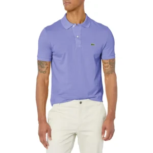 Lacoste Men's Slim Fit Petit Pique Cotton Polo, Gem