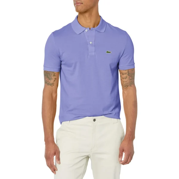 Lacoste Men's Slim Fit Petit Pique Cotton Polo, Gem