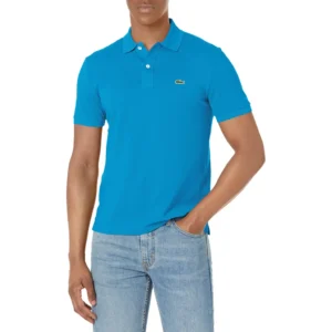 Lacoste Men's Slim Fit Petit Pique Cotton Polo, Hilo