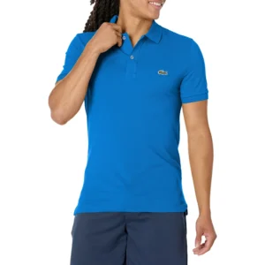 Lacoste Men's Slim Fit Petit Pique Cotton Polo, Marina