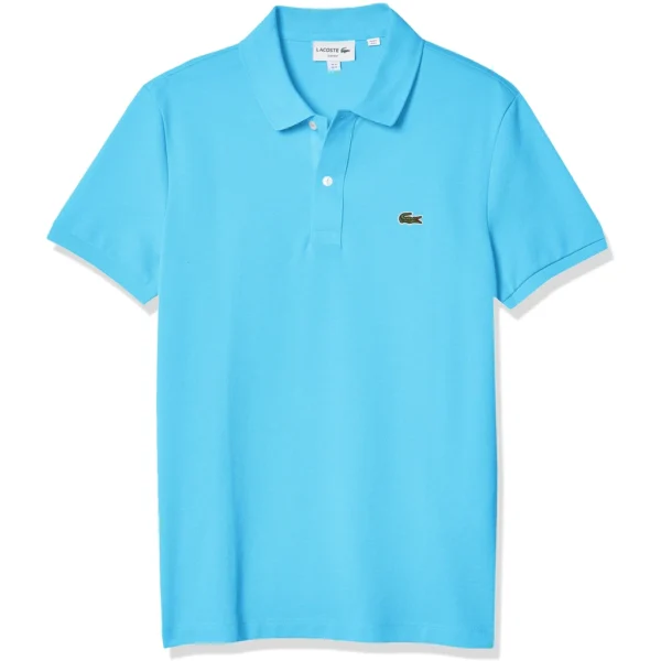 Lacoste Men's Slim Fit Petit Pique Cotton Polo, Marquise Blue