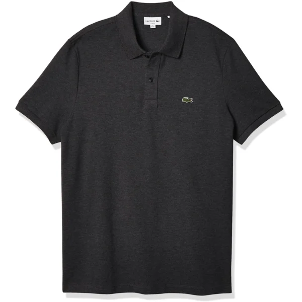 Lacoste Men's Slim Fit Petit Pique Cotton Polo, Urban Grey Heathered