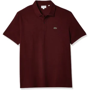 Lacoste Men's Slim Fit Petit Pique Cotton Polo, Vine Chine