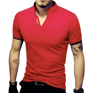 Logeeyar Men's Polo Shirt, A-red/378