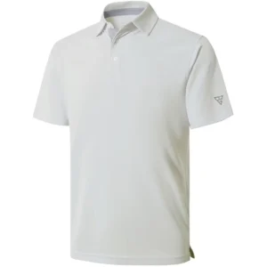 Maelreg Men's Solid Golf Shirt, Cream