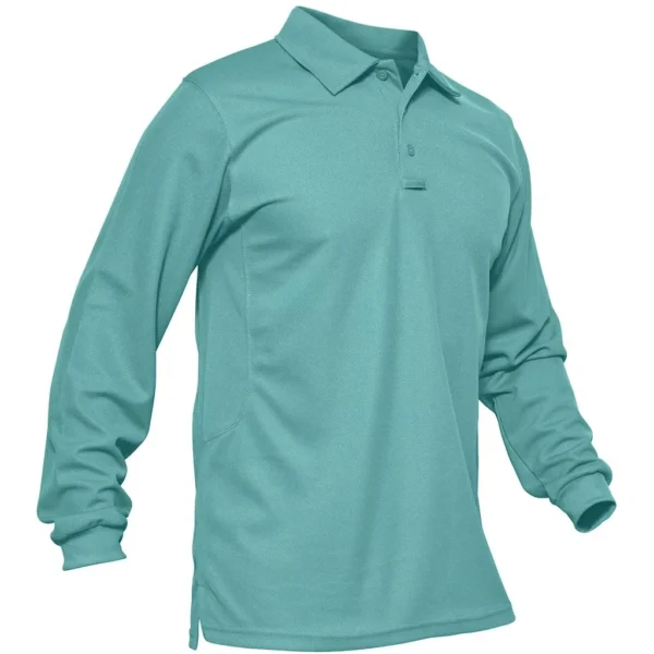 Magcomsen Men's 3 Button Polo Shirt, Grey Green