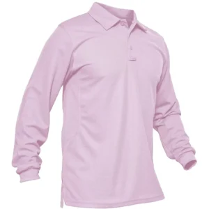 Magcomsen Men's 3 Button Polo Shirt, Pinkish Purple