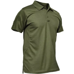 Magcomsen Men's Polo Shirt, Army Green