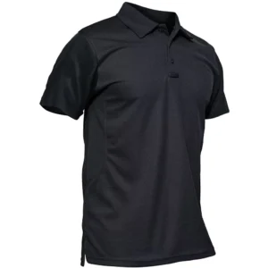 Magcomsen Men's Polo Shirt, Black