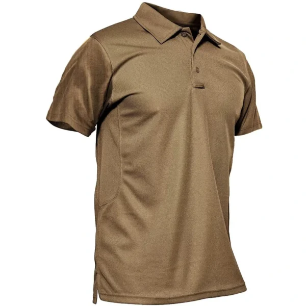 Magcomsen Men's Polo Shirt, Brown