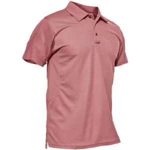 Magcomsen Men's Polo Shirt, Grey Pink-short